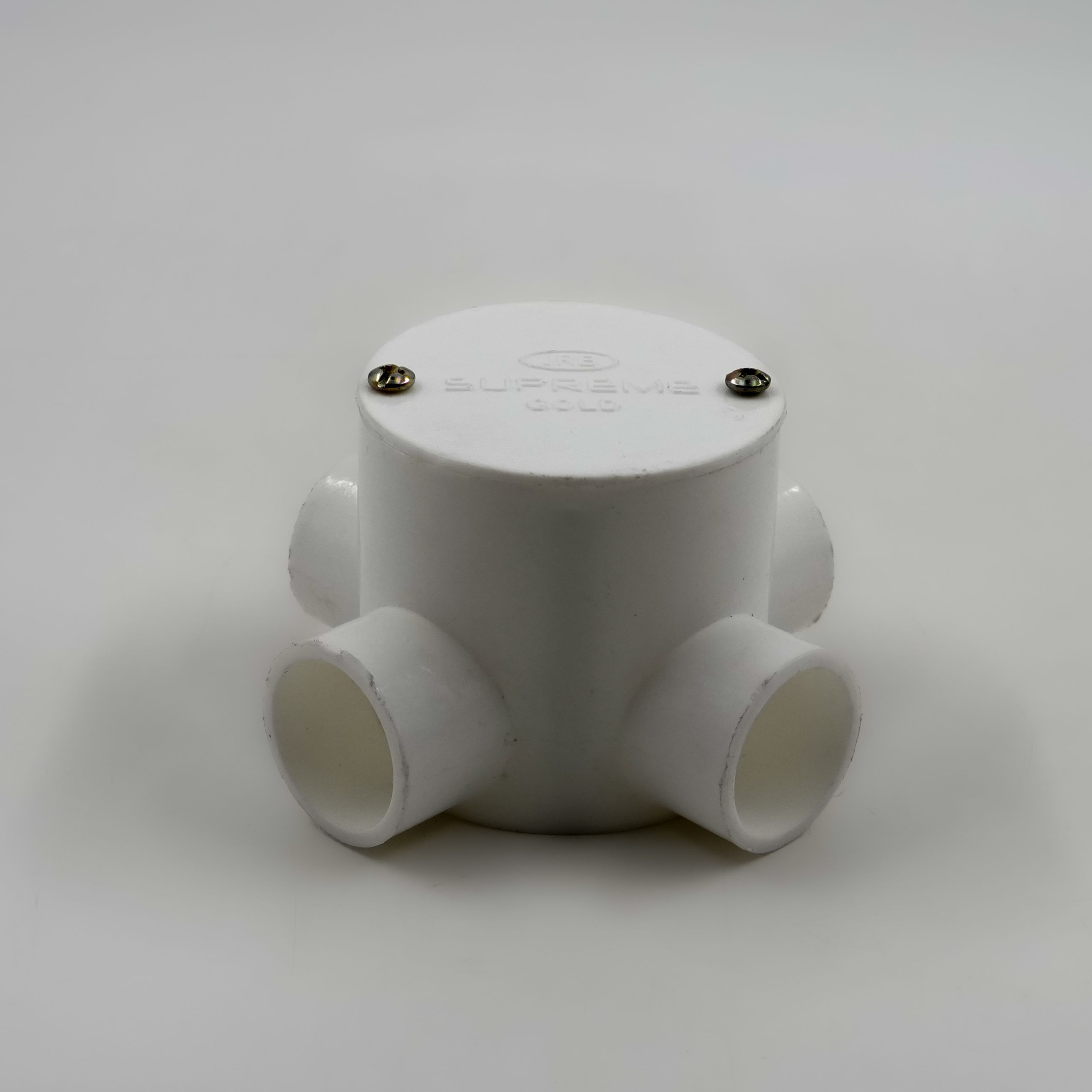 JRB Suppreme - 25Mm Conduit Deep Junction Box 4 Way (White)